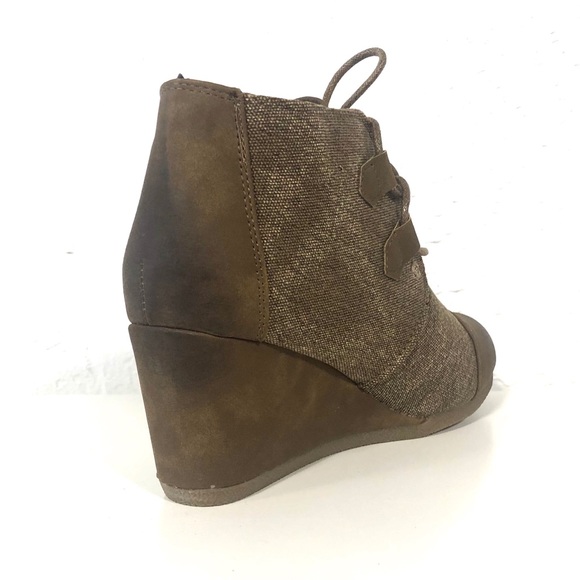 Pierre Dumas Brown Faux Leather Lace-up Boots - Picture 3 of 4